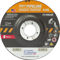 TYPE 27 7 X 1/8 X 7/8 A24R PIPELINE GRINDING/CUTOFF WHEEL